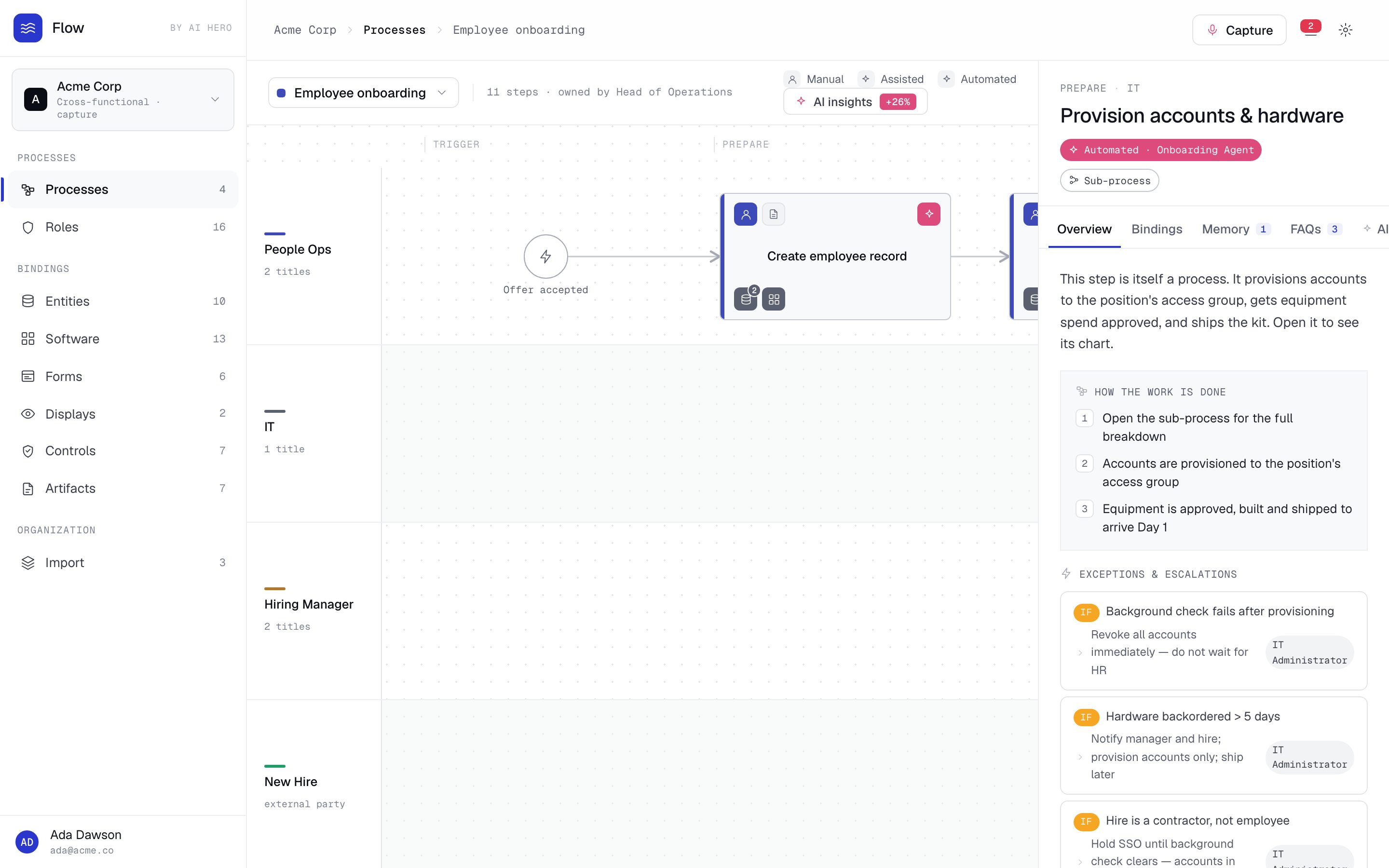 Flow — Process operations